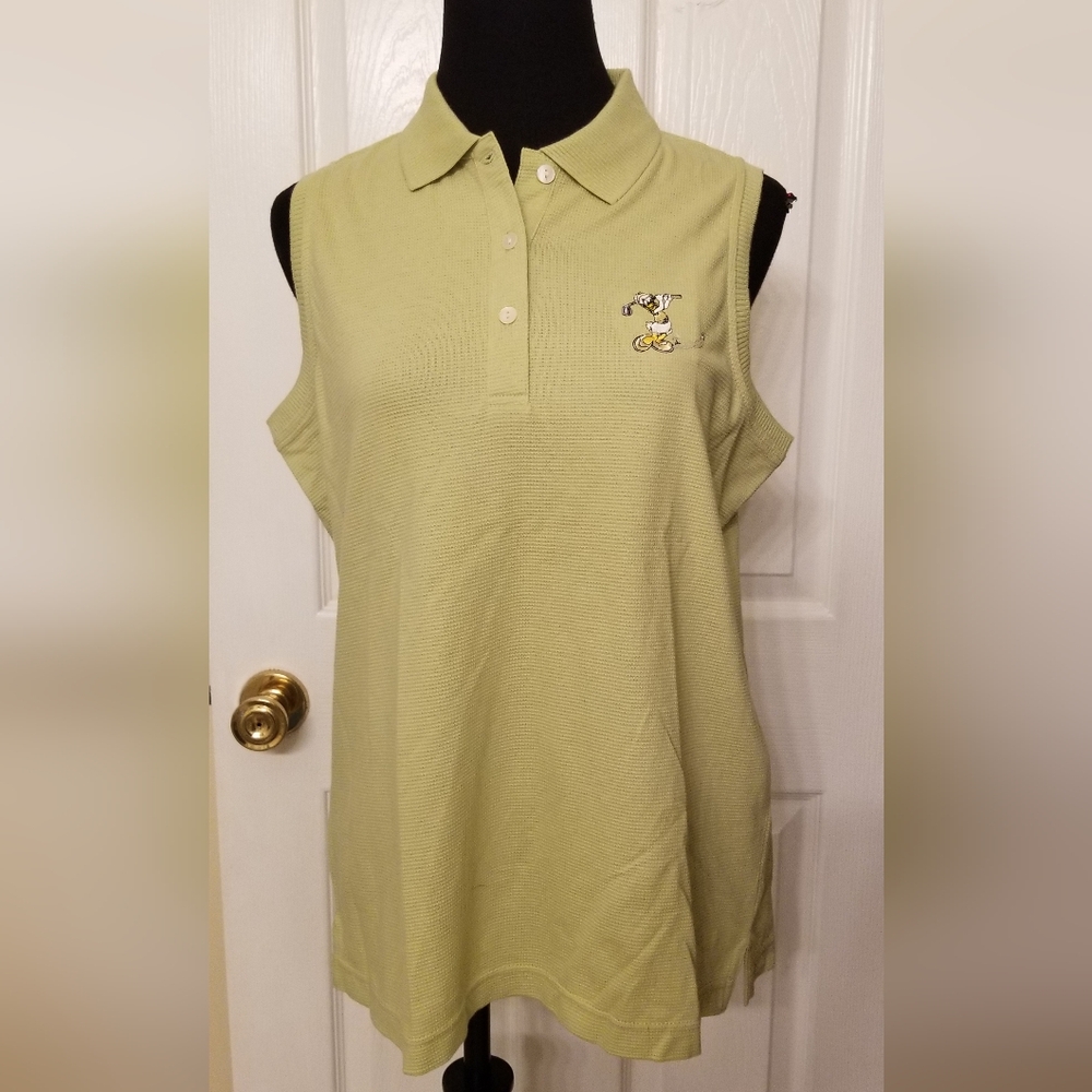 Vintage 90s Disney ANTIGUA Polo Tank Top NWT